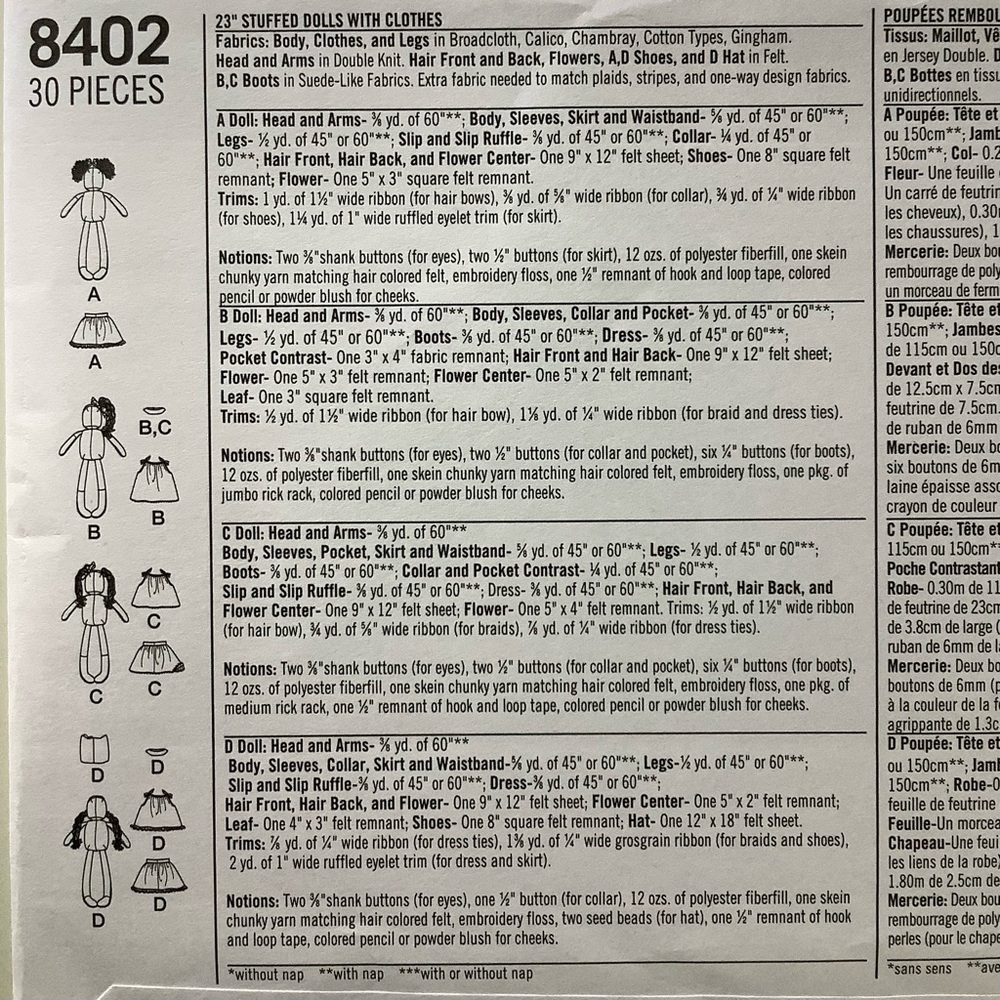 Simplicity 8402 Sewing Pattern - Picture 4 of 5